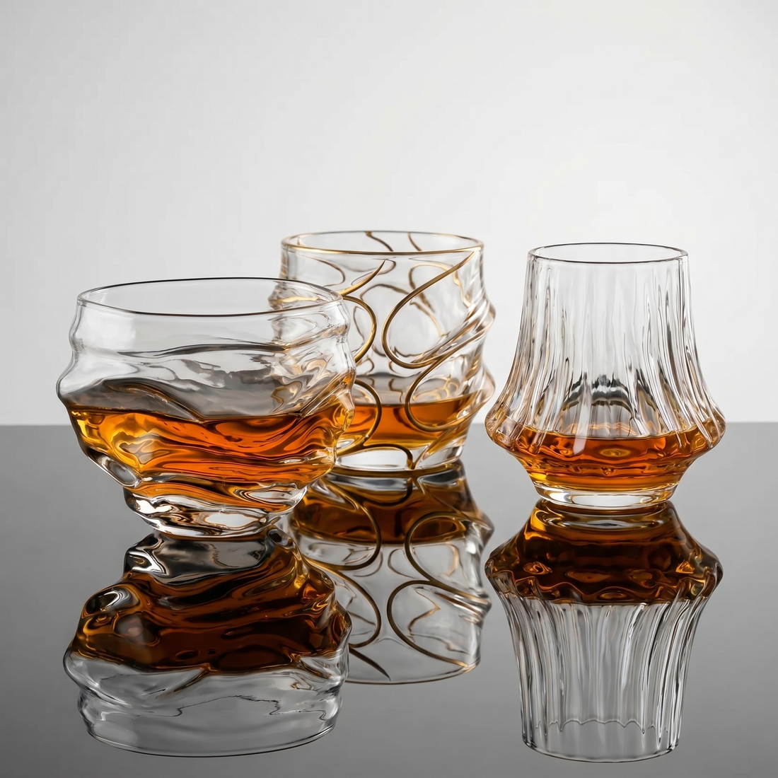 Verres à whisky en cristal japonais