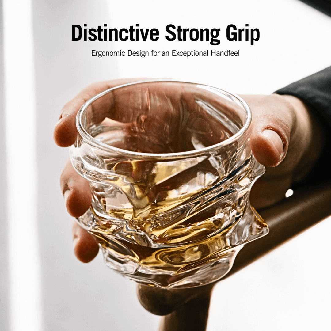 Verre à whisky en cristal japonais Arashi – image 2