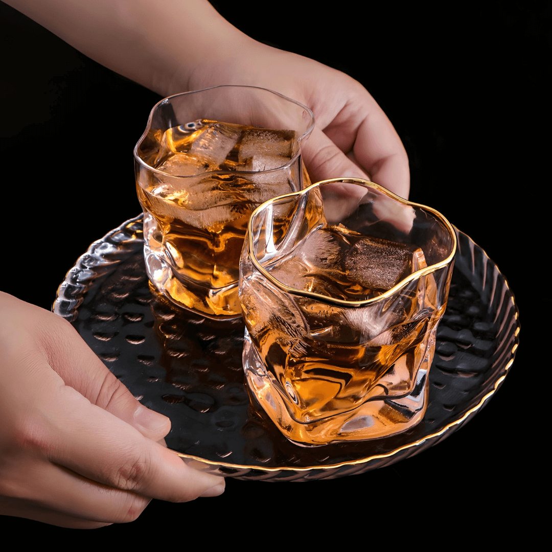 Verre à whisky en cristal japonais Hoshi doré – image 13