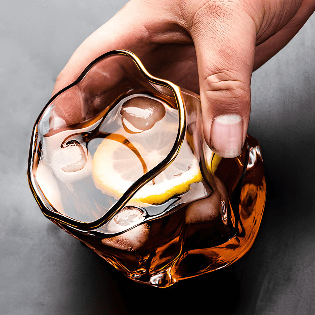 Verre à whisky en cristal japonais Hoshi doré – image 15