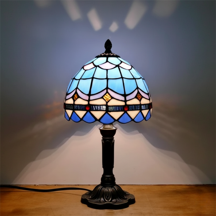 Lampe style Tiffany Nuit gelée