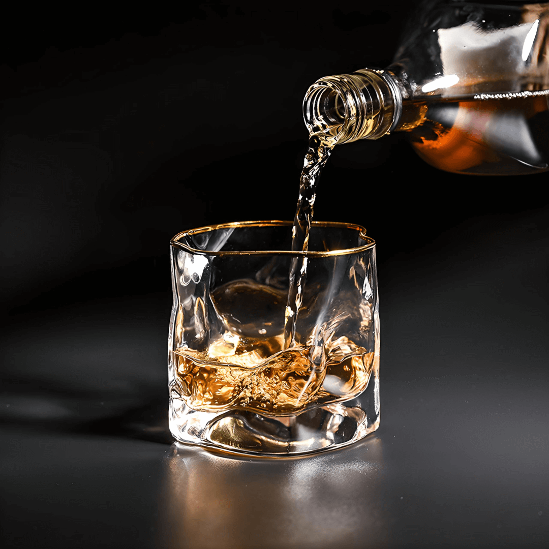 Verre à whisky en cristal japonais Hoshi doré – image 6
