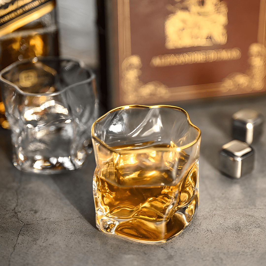Verre à whisky en cristal japonais Hoshi doré – image 10