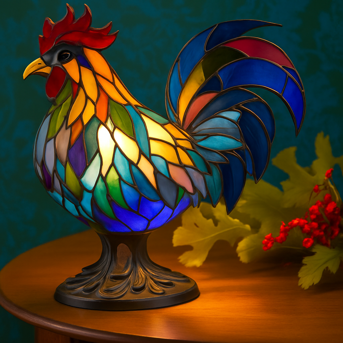 Ollie, le coq éclatant