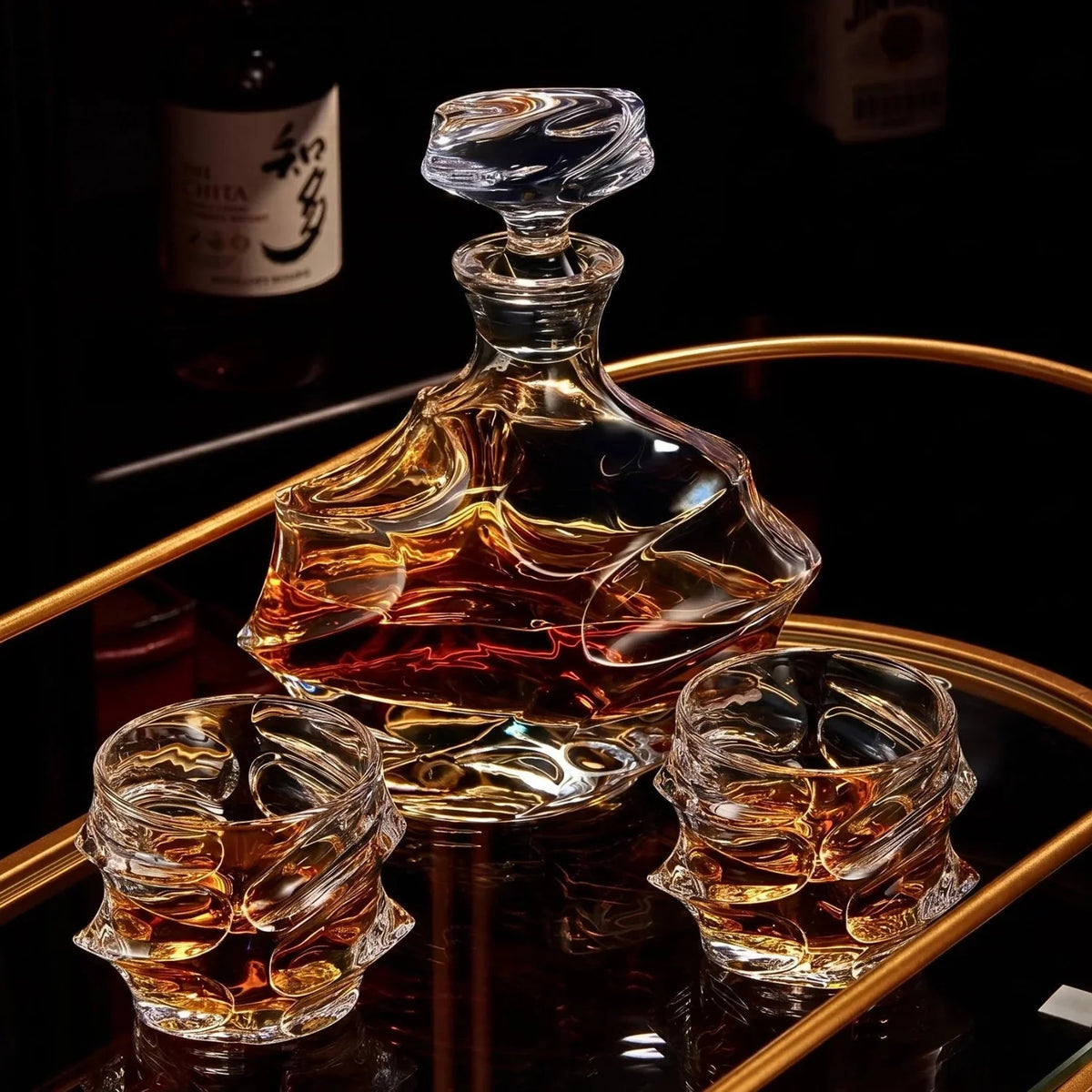 Verre à whisky en cristal japonais Arashi – image 4