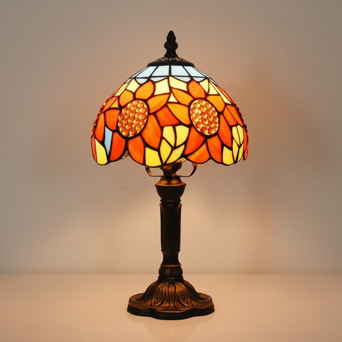 Lampe style Tiffany Tournesols