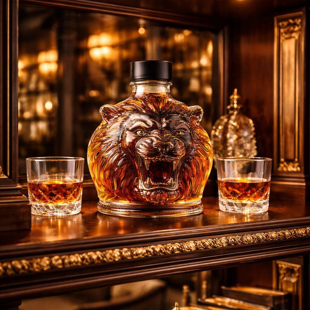 Carafe à whisky – Édition Lion