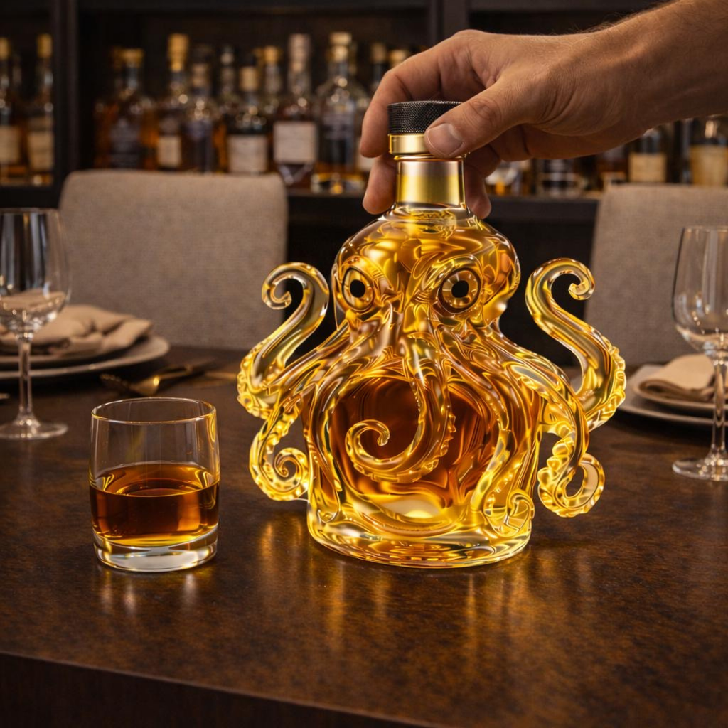 Carafe à whisky – Édition Pieuvre – image 2