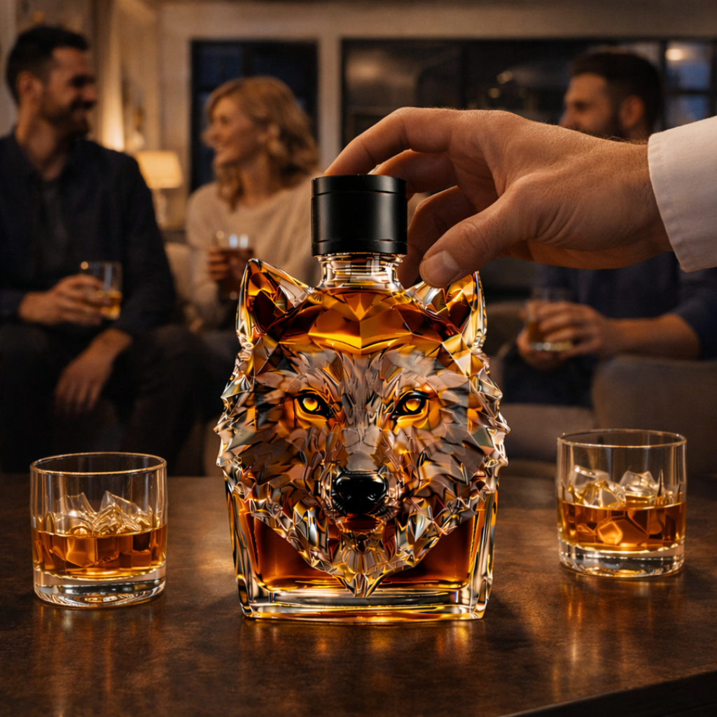 Carafe à whisky – Édition Loup – image 2