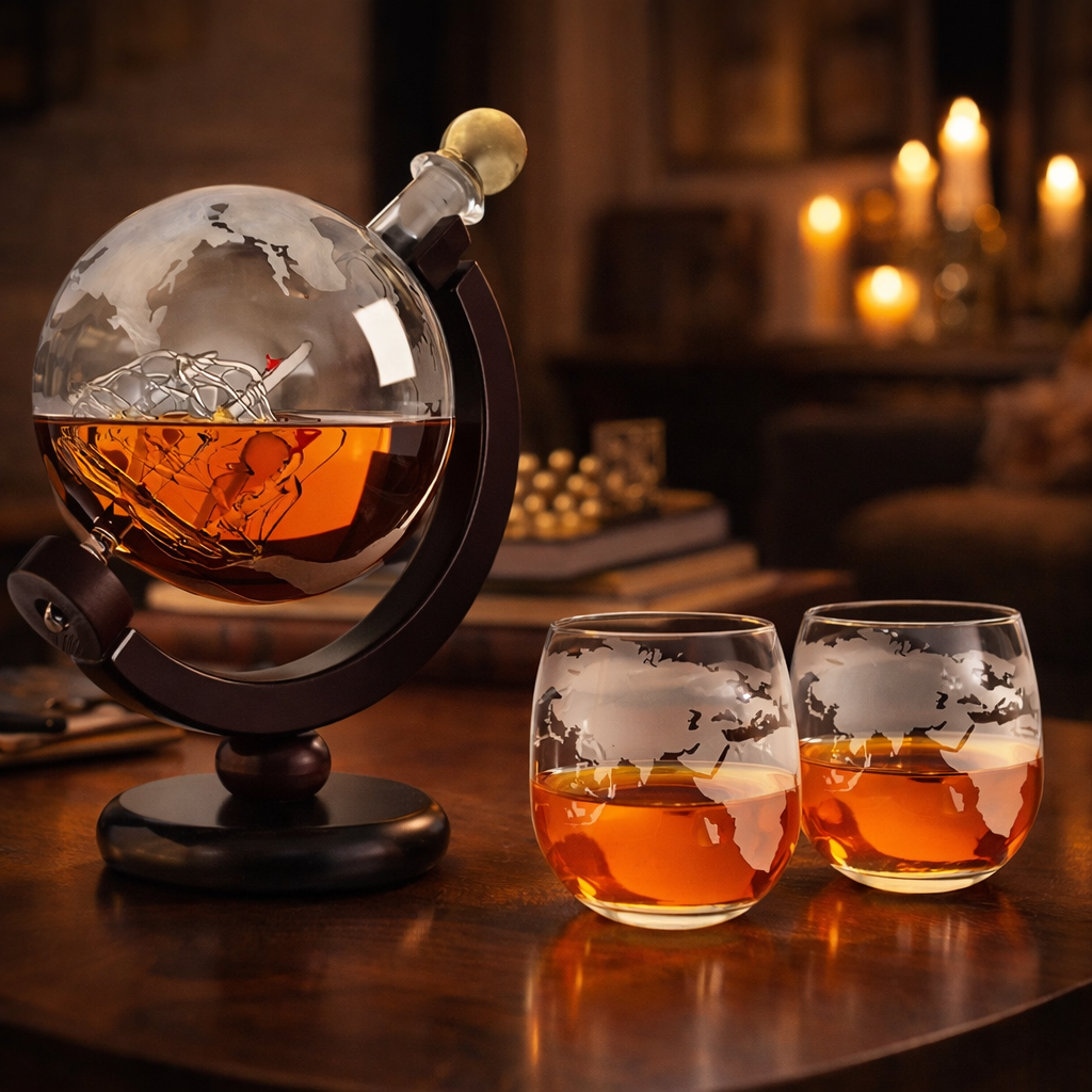 Carafe à whisky – Édition Mappemonde