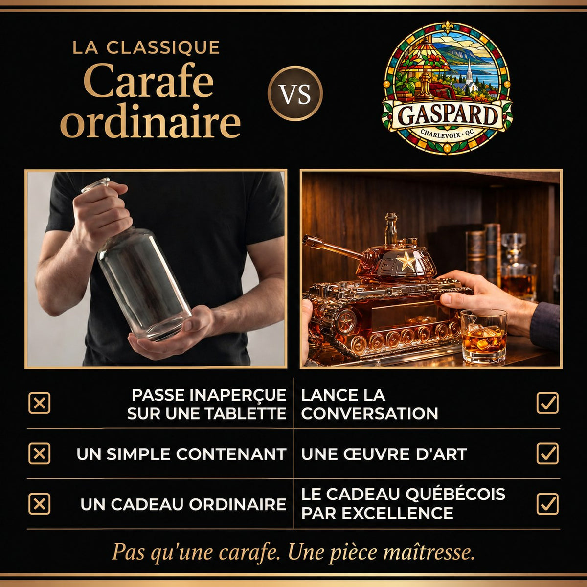 Carafe à whisky – Édition Char d'assaut – image 3