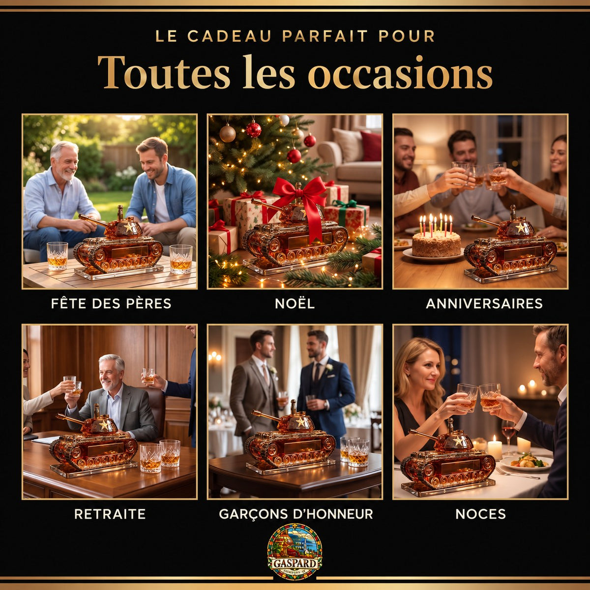 Carafe à whisky – Édition Char d'assaut – image 4