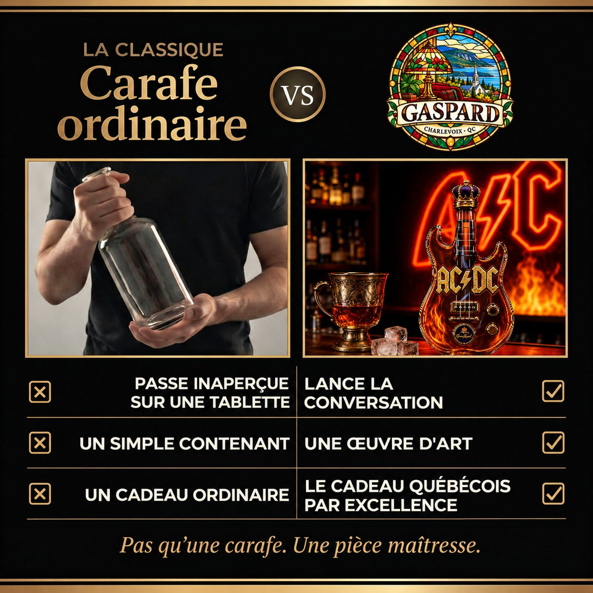 Carafe à whisky – Édition Guitare rock – image 3