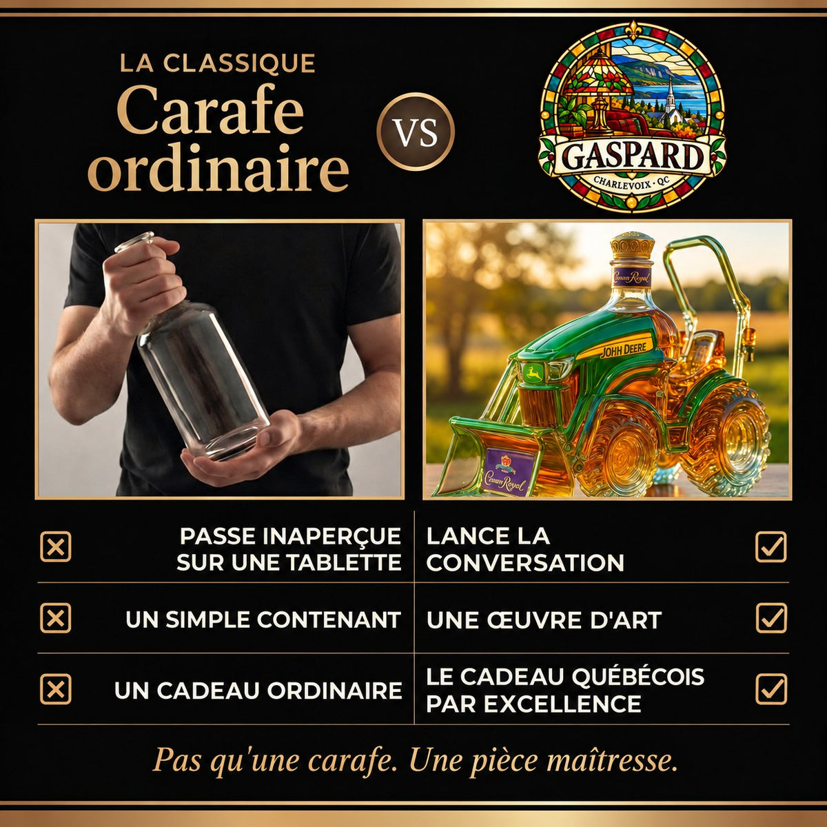 Carafe à whisky – Édition Tracteur – image 3