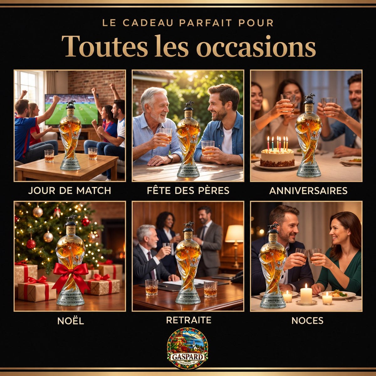 Carafe à whisky – Édition Trophée de soccer 2026 – image 4