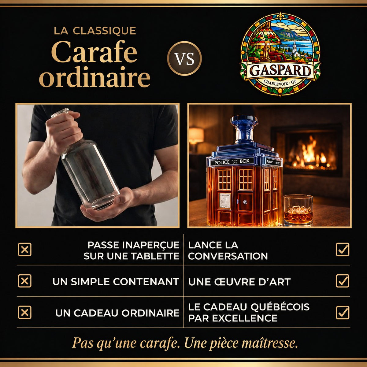Carafe à whisky – Édition Cabine de police – image 3