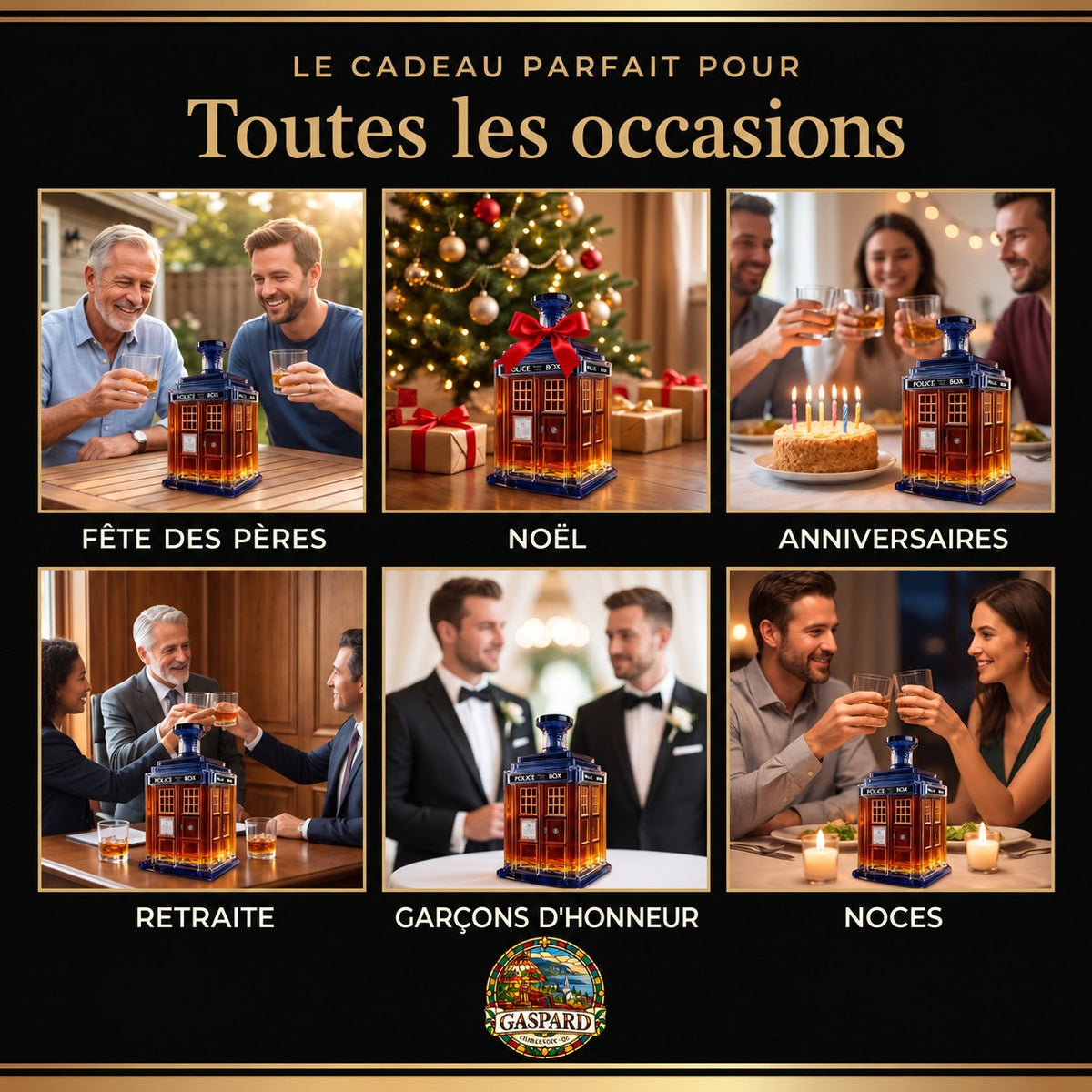 Carafe à whisky – Édition Cabine de police – image 4