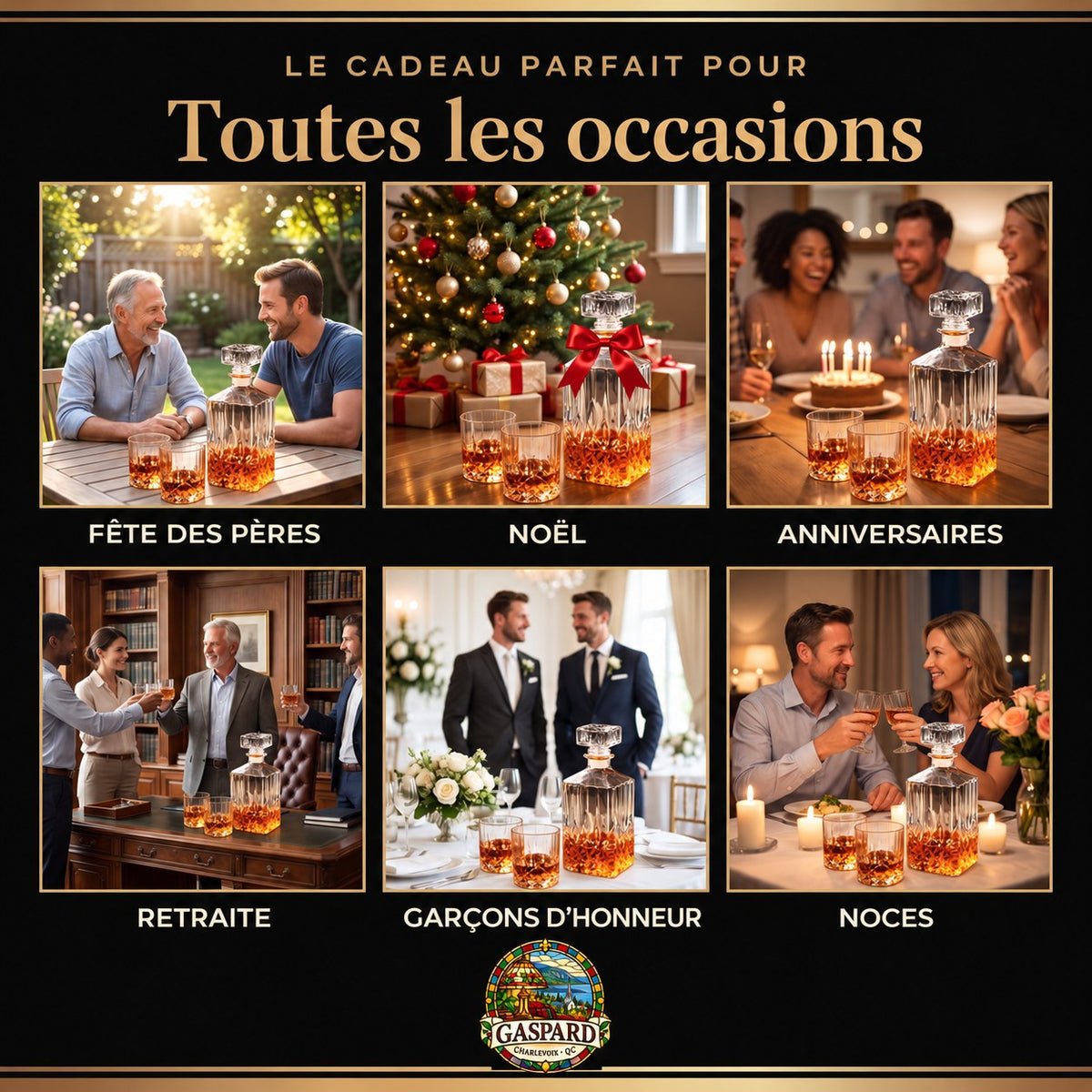 Carafe à whisky – Ensemble carafe et verres – image 4