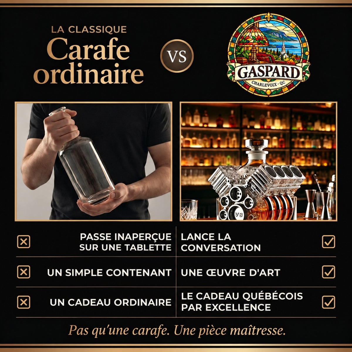 Carafe à whisky – Édition Moteur V8 – image 3