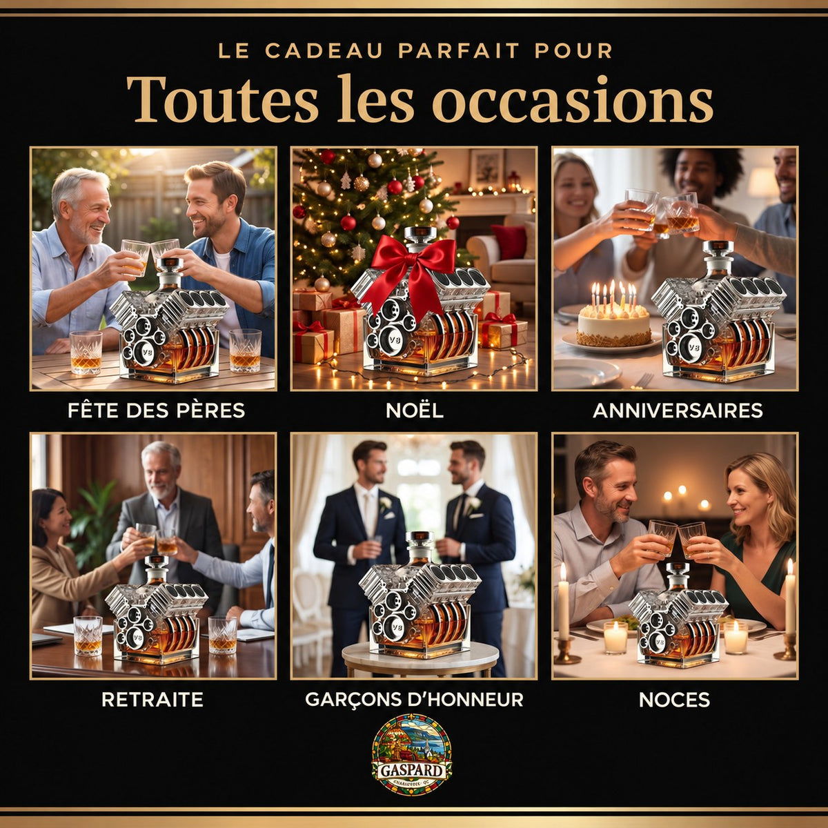 Carafe à whisky – Édition Moteur V8 – image 4