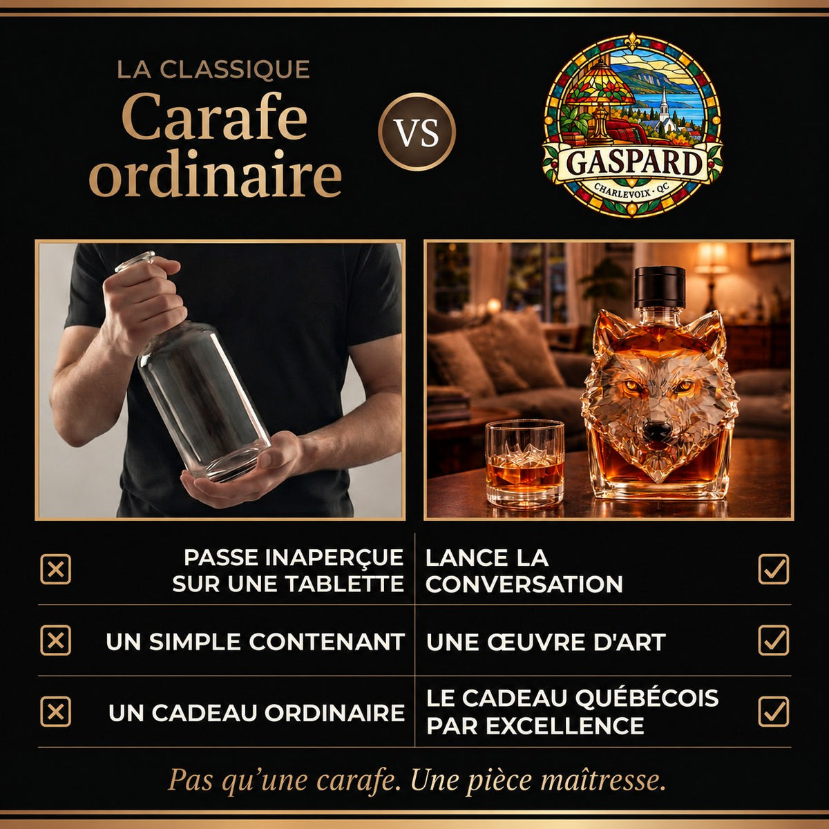 Carafe à whisky – Édition Loup – image 3