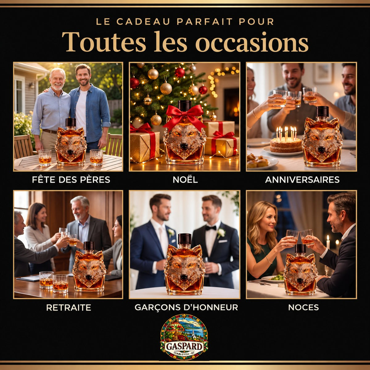 Carafe à whisky – Édition Loup – image 4