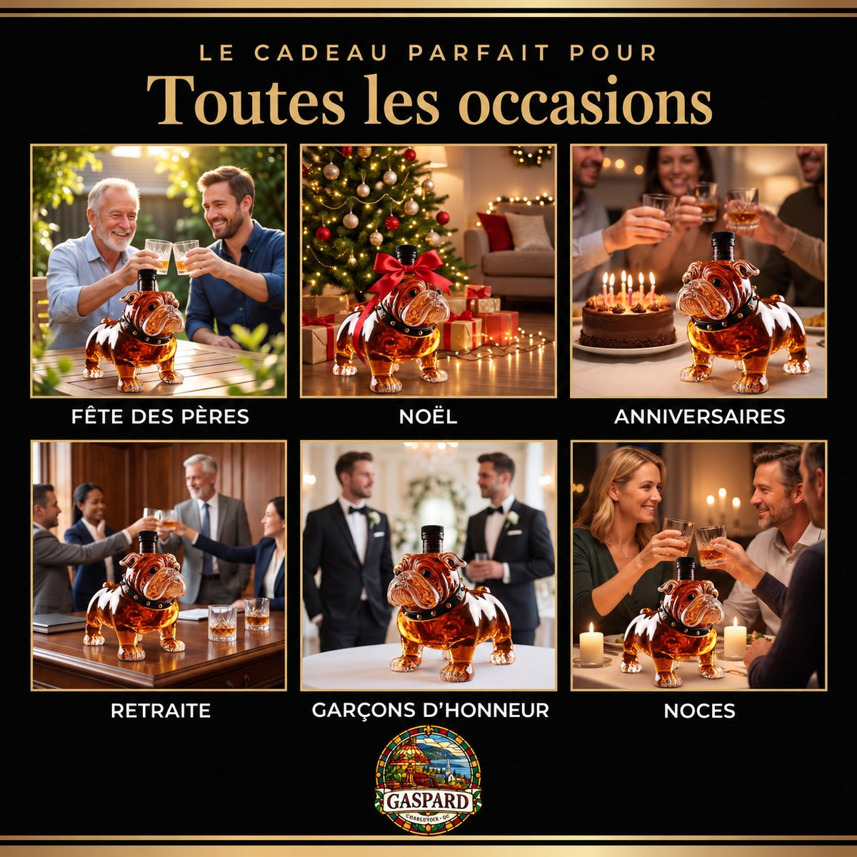 Carafe à whisky – Édition Bouledogue – image 4
