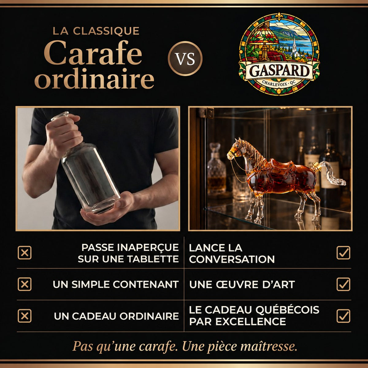 Carafe à whisky – Édition Cheval – image 3