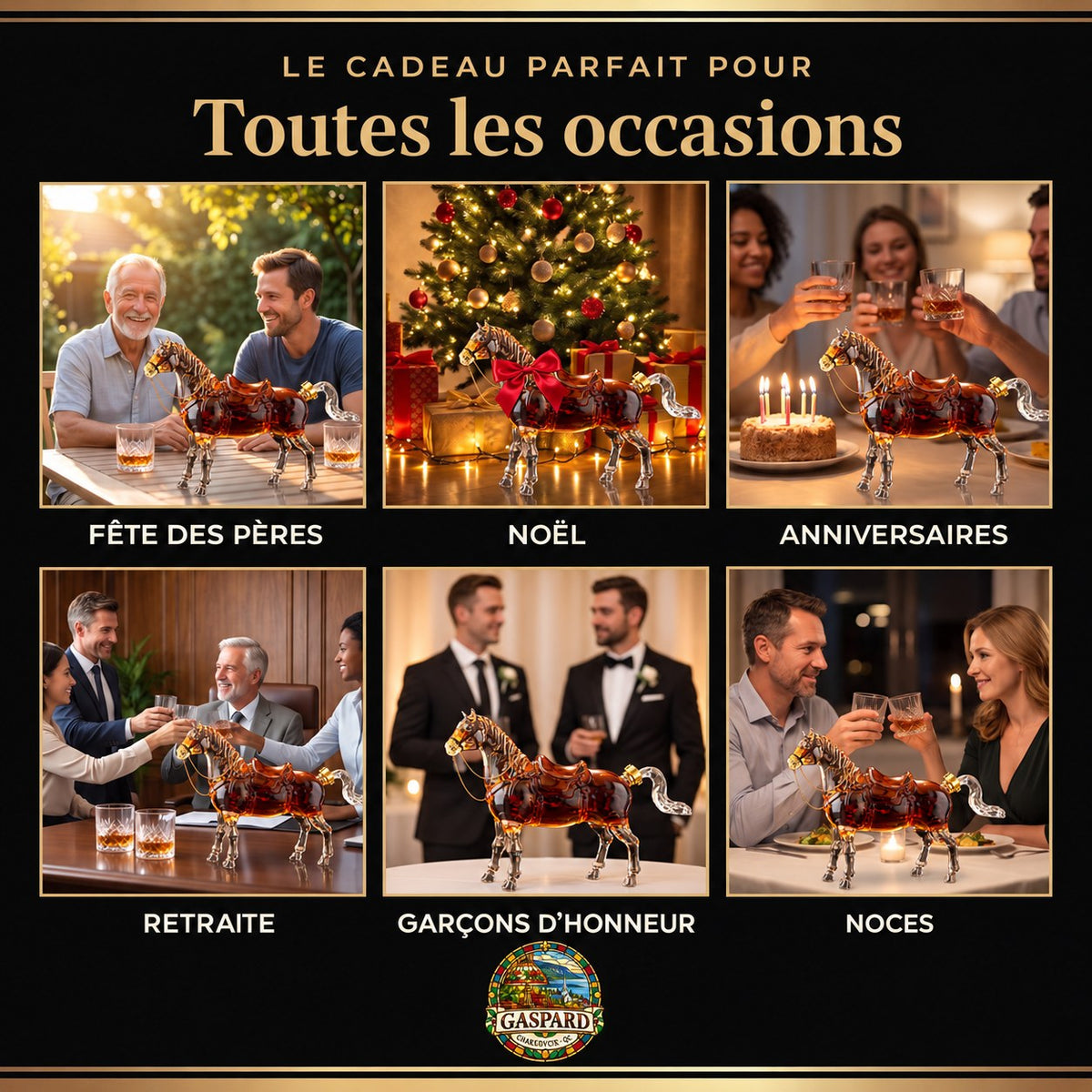 Carafe à whisky – Édition Cheval – image 4