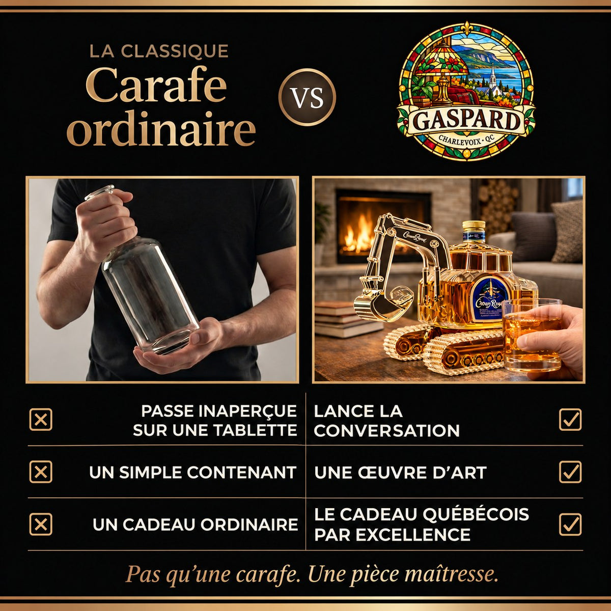 Carafe à whisky – Édition Pelle mécanique – image 3