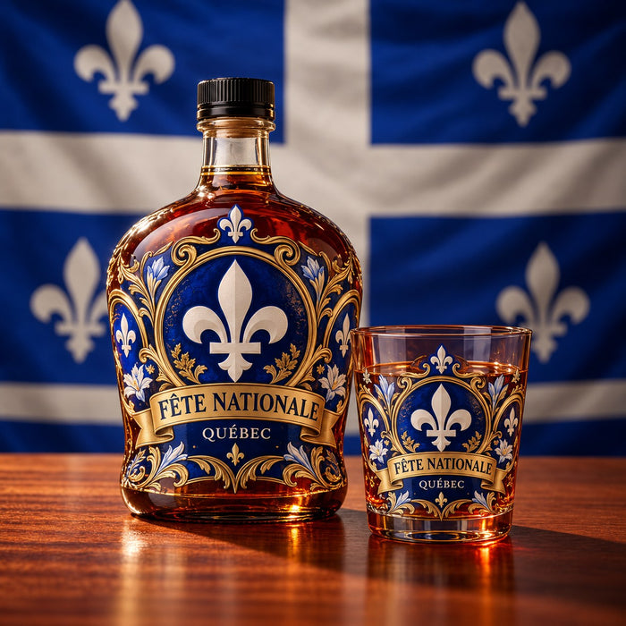 Ensemble carafe et verres – Édition Fleur de lys