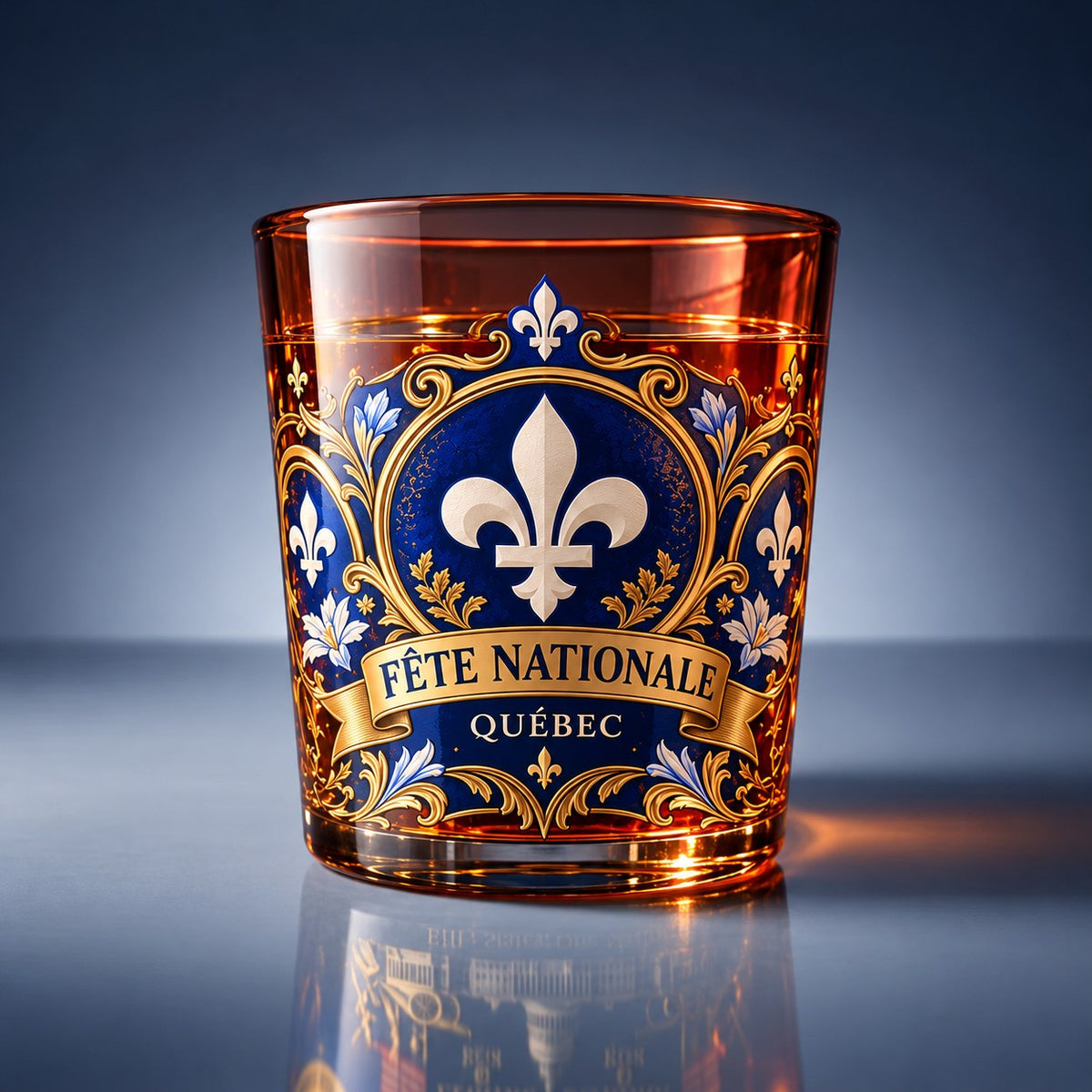 Ensemble carafe et verres – Édition Fleur de lys – image 7