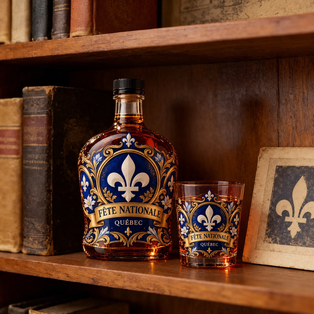 Ensemble carafe et verres – Édition Fleur de lys – image 8