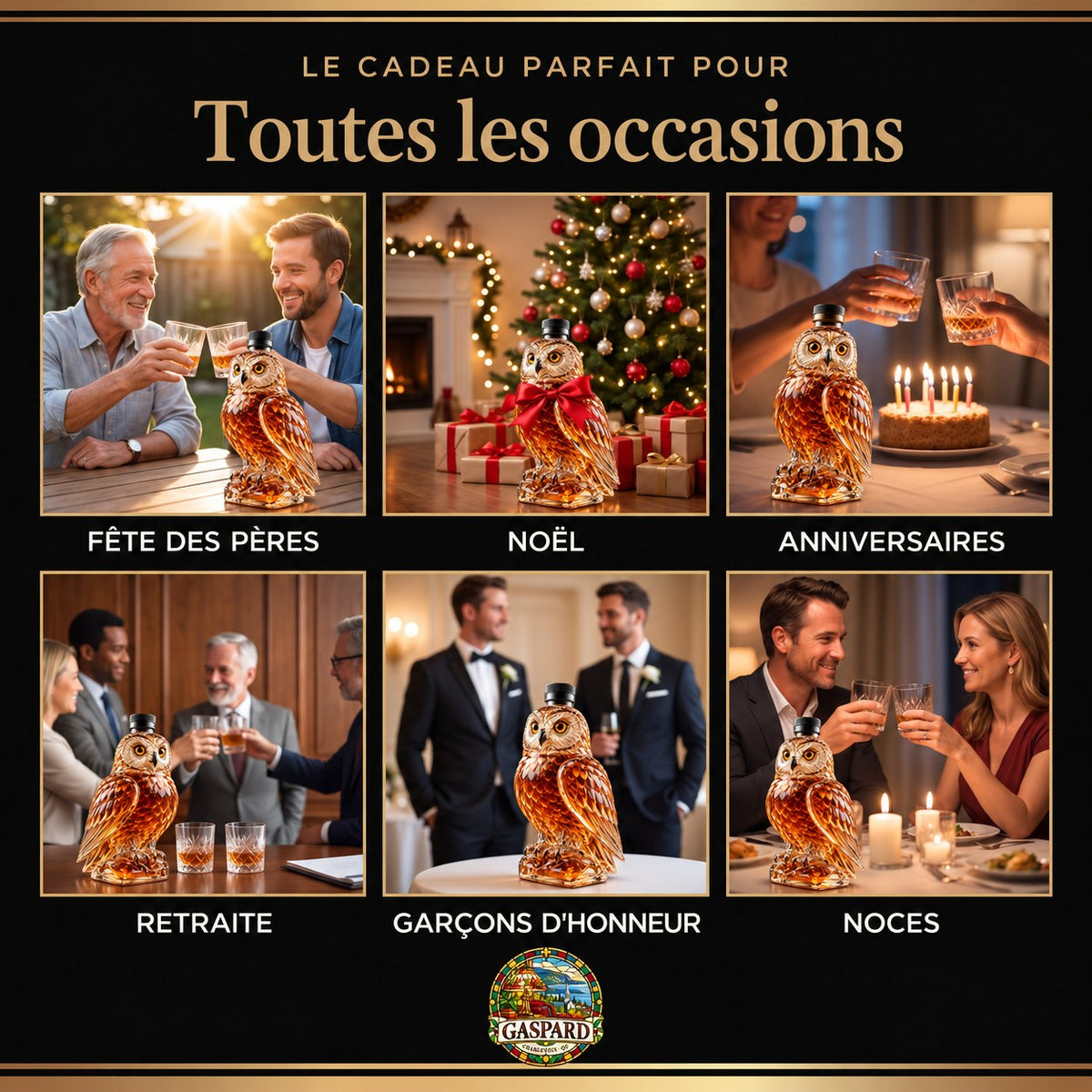 Carafe à whisky – Édition Harfang des neiges – image 4
