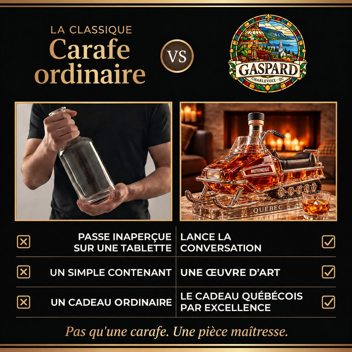 Carafe à whisky – Édition Motoneige – image 3