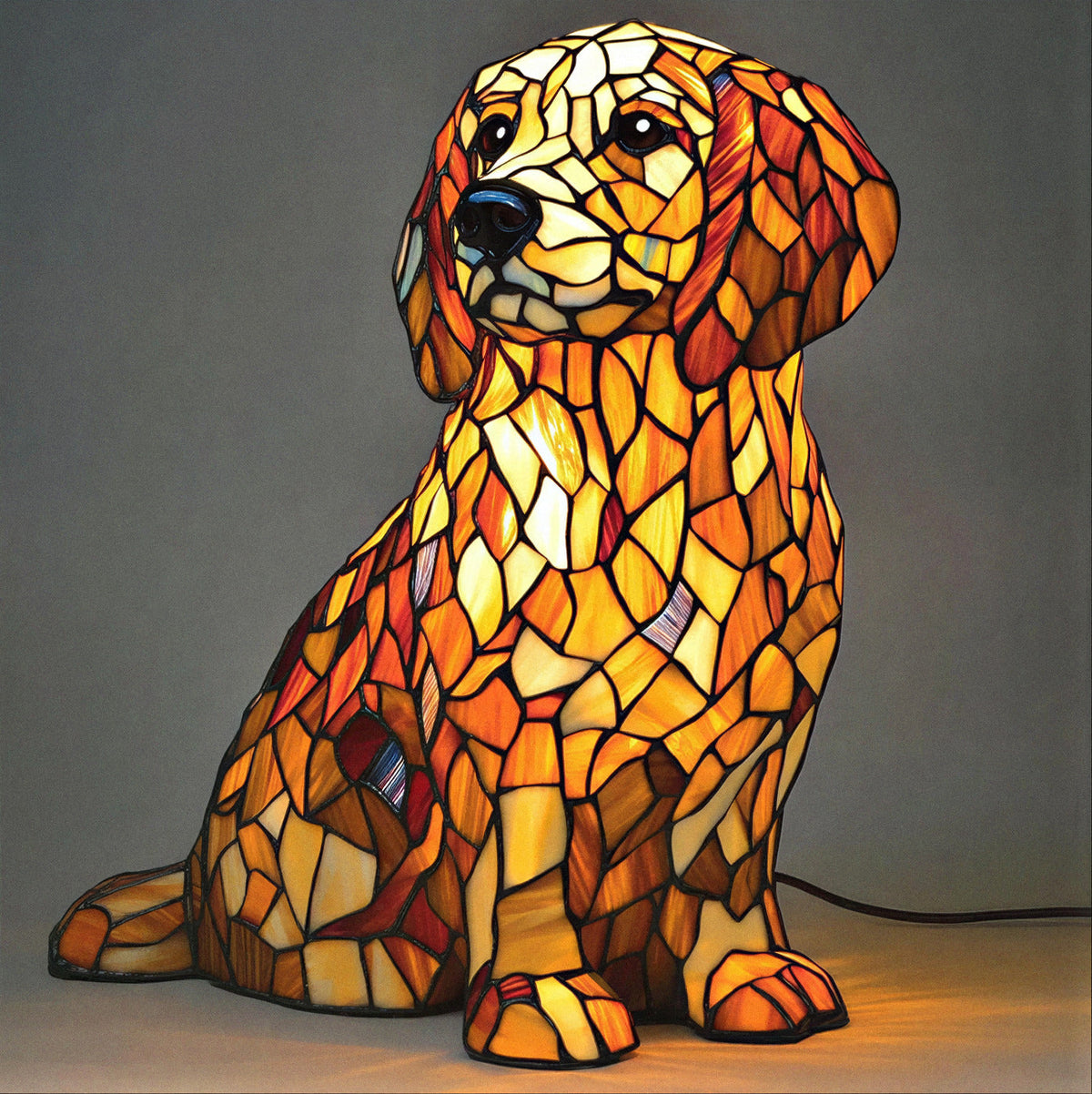 Figurine Lily, le golden retriever spirituel