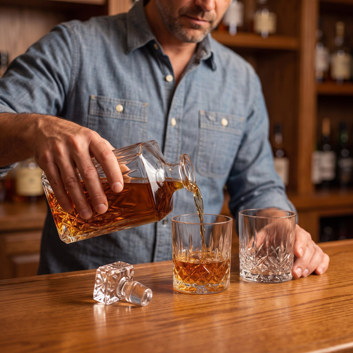 Carafe à whisky – Ensemble carafe et verres – image 2